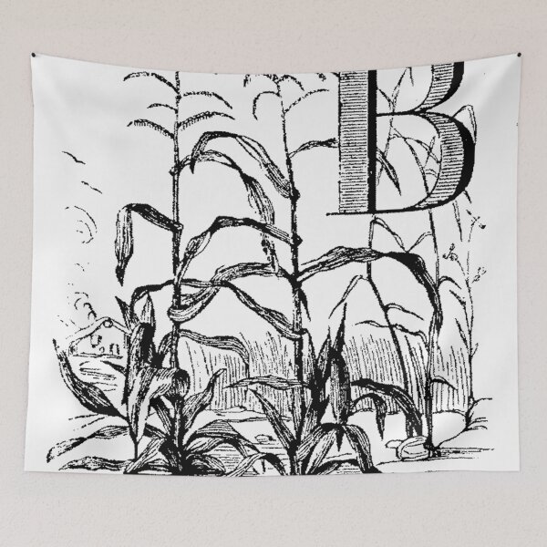 Item preview, Garden Alphabet Letter B designed and sold by Quill-n-Ink.