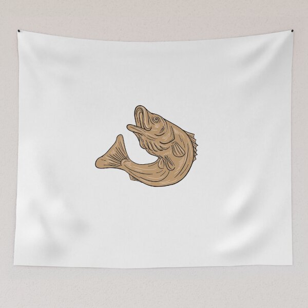 Item preview, Rockfish Jumping Up Drawing designed and sold by patrimonio.
