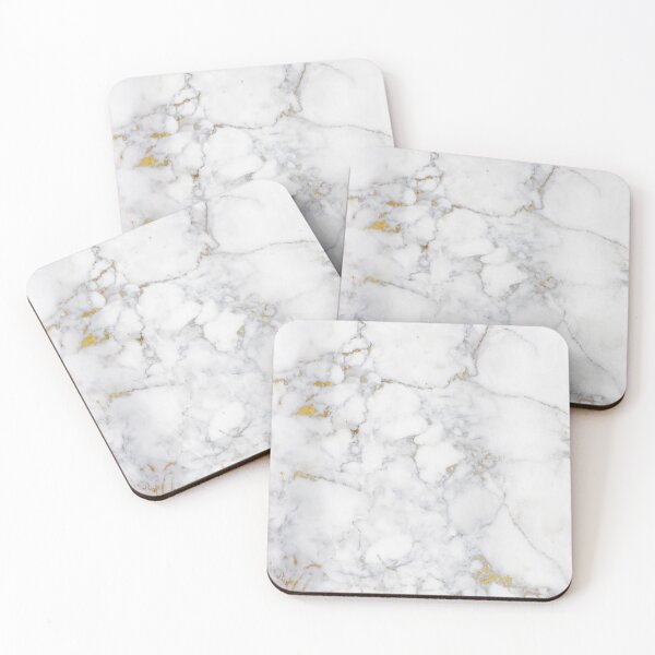 Item preview, Faux Gold Veins on Gray and White Marble I designed and sold by MysticMarble.
