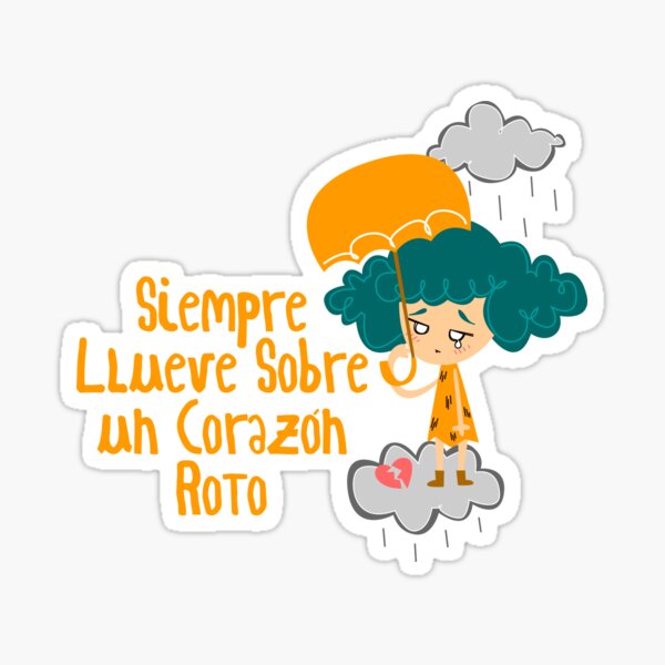 Corazón roto Pegatina