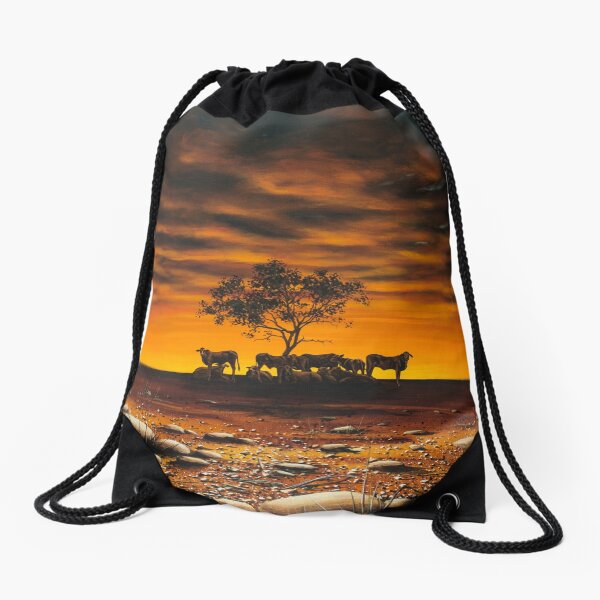 Another Day in Paradise Drawstring Bag