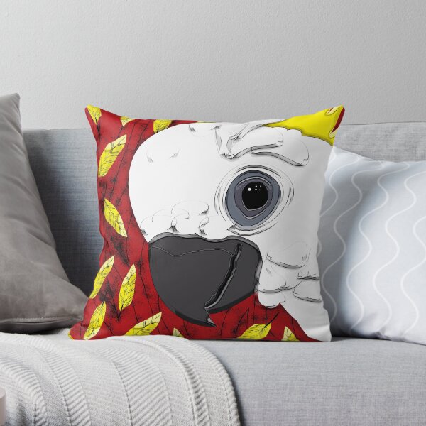 Cheeky Cocky Throw Pillow