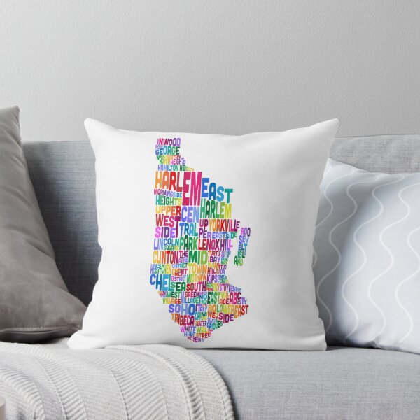 Item preview, Manhattan New York Typography Text Map designed and sold by ArtPrints.