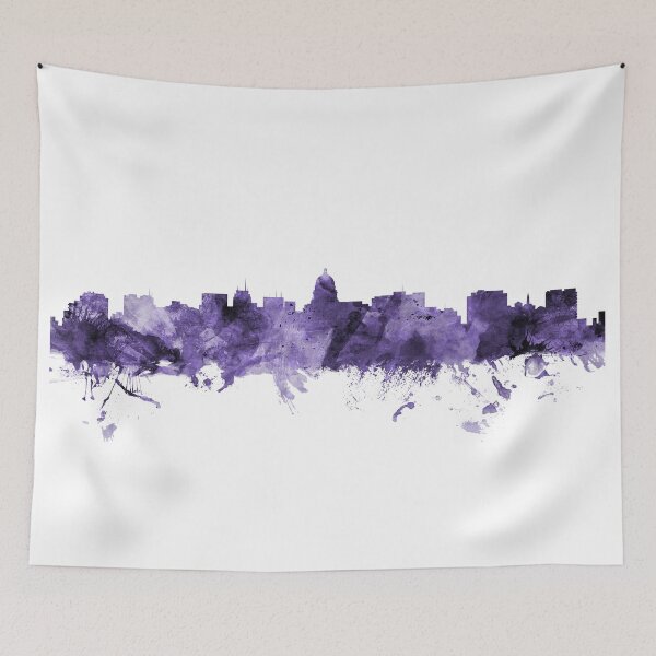 Artikelvorschau, Madison Wisconsin Skyline entworfen und verkauft von ArtPrints.