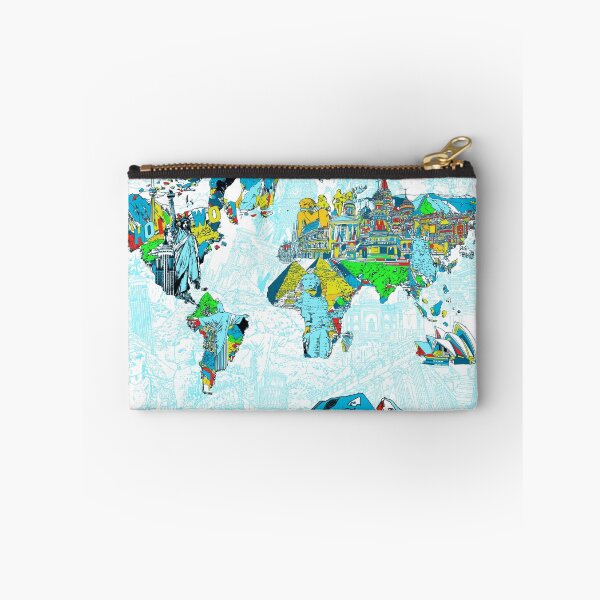 Item preview, World Map landmarks 5 designed and sold by BekimART.