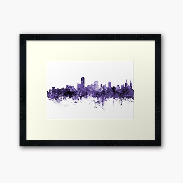 Item preview, Adelaide Australia Skyline designed and sold by ArtPrints.