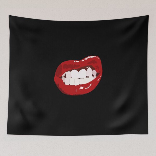 Item preview, Women mouth sexy red lips, Girly lip bite, teeth showing designed and sold by Buno.