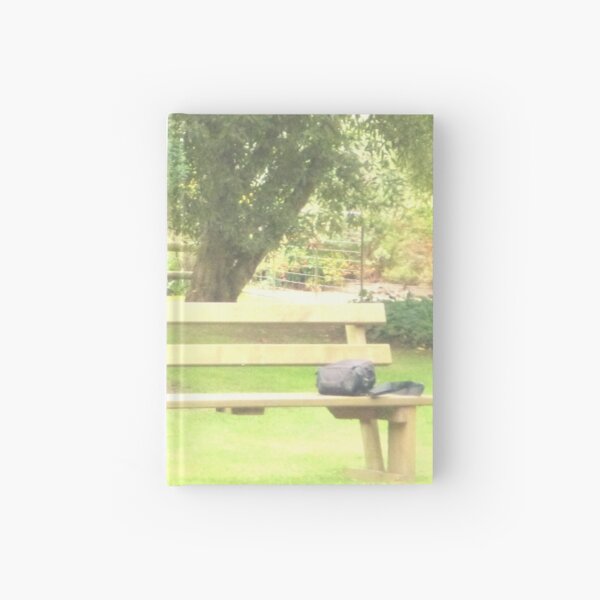 Empty bench Hardcover Journal