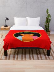 Go vegan Throw Blanket
