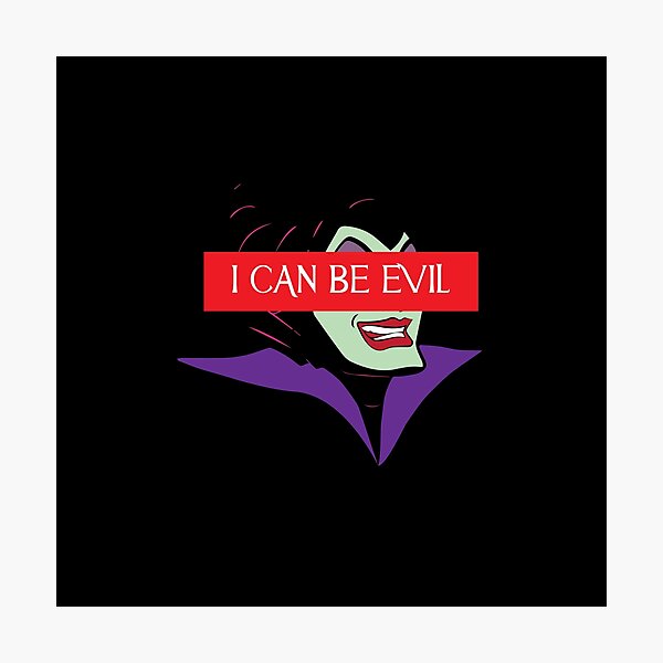I can be Evil Photographic Print