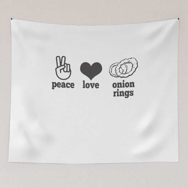 Artikelvorschau, Zwiebelringe Onion Rings Peace Love Onion Rings entworfen und verkauft von Eduard Beck.