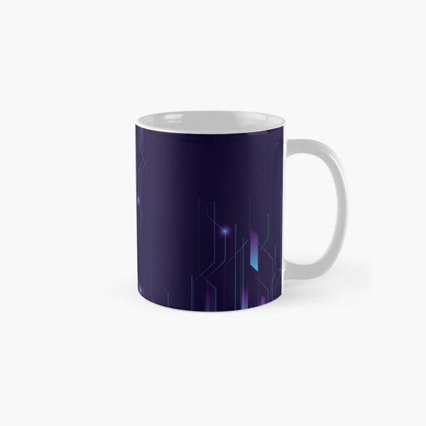 Abstract Background with Futuristic Style Classic Mug