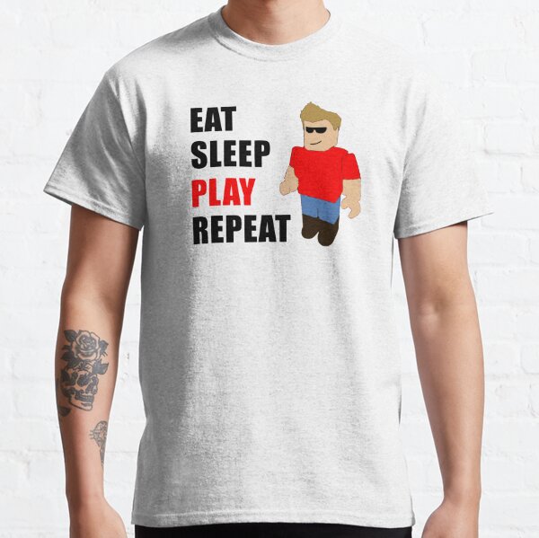 Eat Sleep Youtube Repeat T Shirts Redbubble - tee vee man roblox