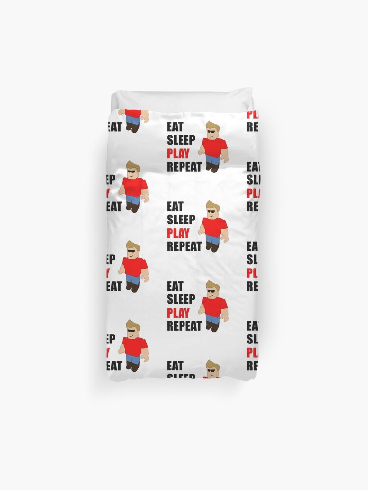 Roblox Eat Sleep Play Duvet Cover By Alasigraff Redbubble - roblox pl