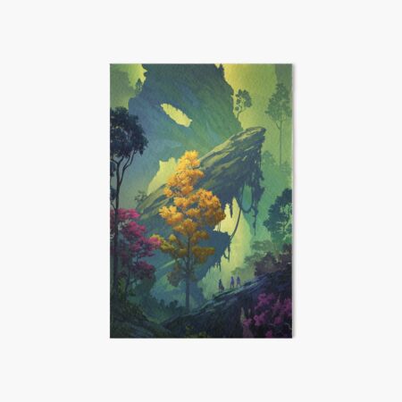 Vegetal Chasm Art Board Print