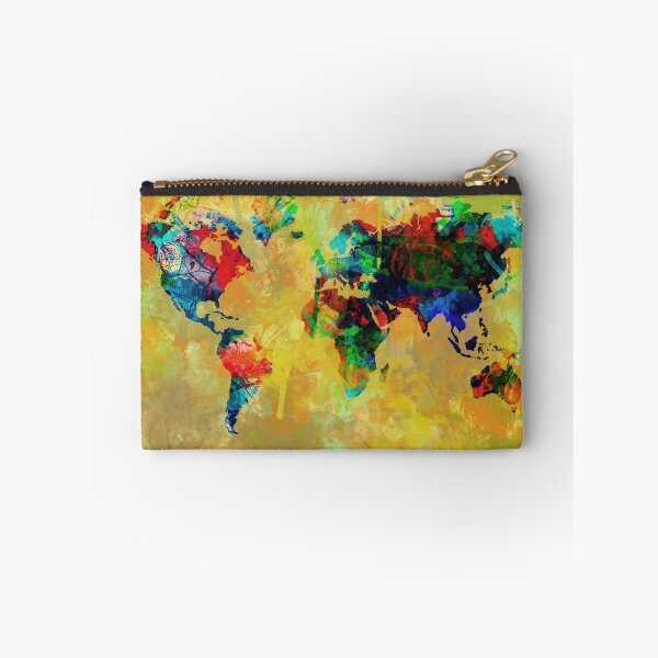 Item preview, World Map watercolor 5 designed and sold by BekimART.