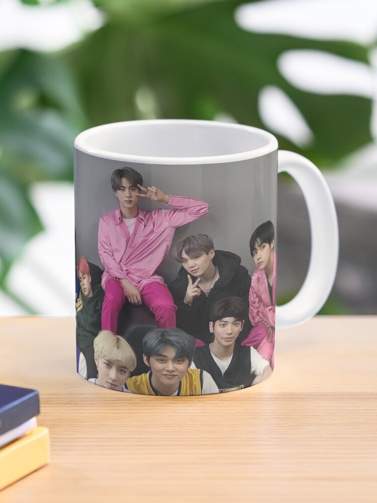 Bangtan Boys BTS Group Mug | White Mug | Gift for Mug | Coffee and Tea Mug  | Creative Design Printed Mug Ceramic Coffee Mug 325 ml