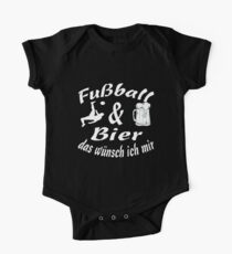Fußball Bier Geschenk Funny Lustig bild Baby Body Kurzarm