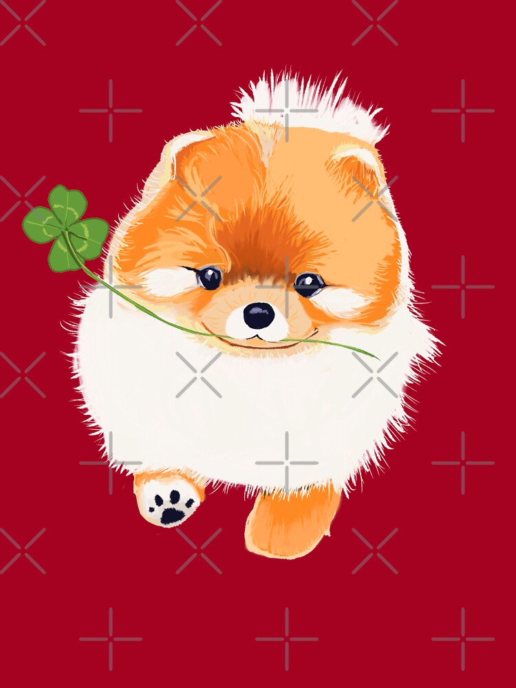 Cute Mini Pomeranian Dog Kids T Shirt By Mimietrouvetou Redbubble