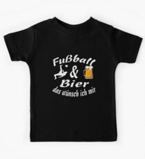 Fußball Bier Geschenk Funny Lustig bild Kinder T-Shirt
