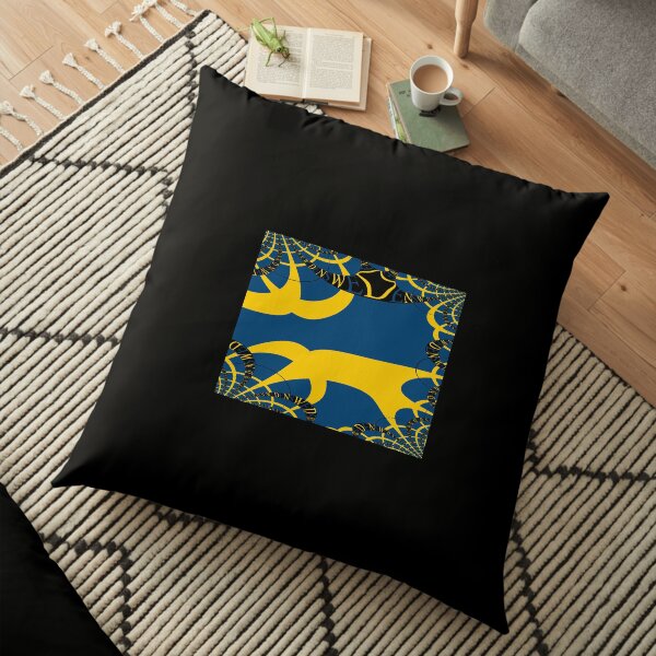 Sweden Flag - Art Design Floor Pillow