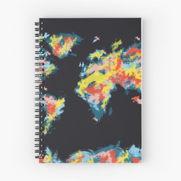 Item preview, world map brush strokes 3 designed and sold by BekimART.
