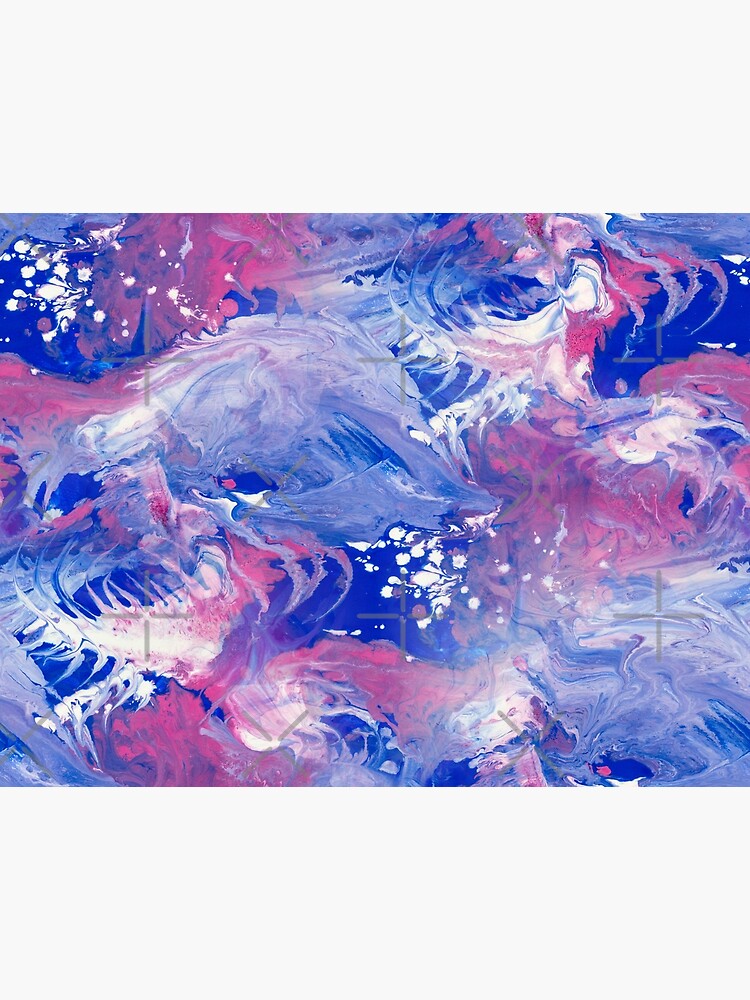 Pink and blue finger Painting Pattern by nobelbunt