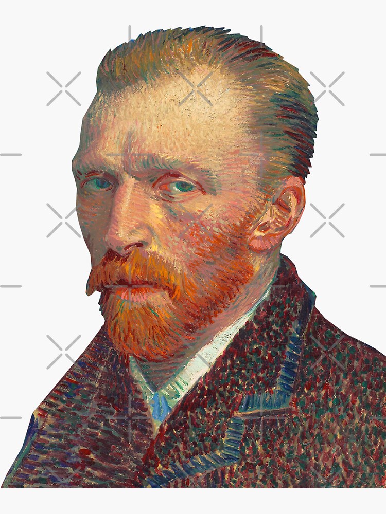 Aperçu 3 sur 3. Sticker avec l'œuvre Vincent créée et vendue par ausketches.