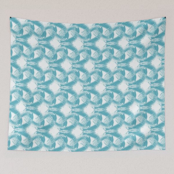 Item preview, Light Blue Interlaced Circles designed and sold by Ruth Palmer.