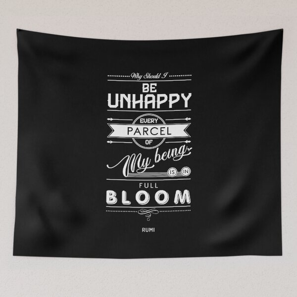 Item preview, Every parcel of my being is in full bloom - Rumi Quotes - Typography Print - Rumi Poster designed and sold by Studio Grafiikka.