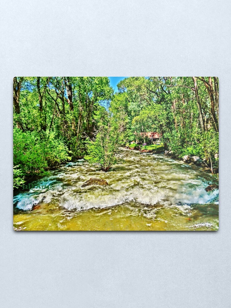 Alternate view of Roaring Fork River Bridge, Aspen Metal Print