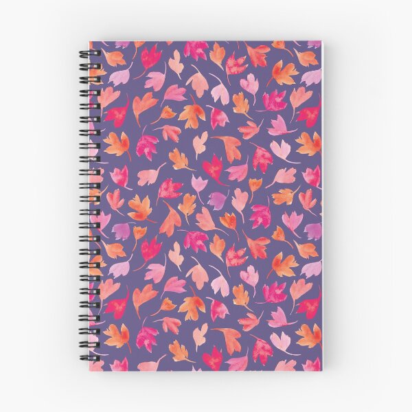 Item preview, Autumn Leaves in Pink | Purple Background designed and sold by RebeccaFlaherty.