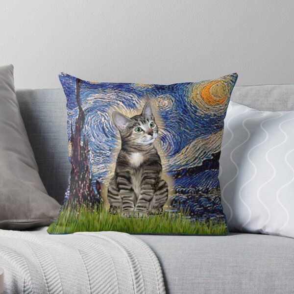 Floppa Memes Big Cat Throw Pillow, 18x18, Multicolor