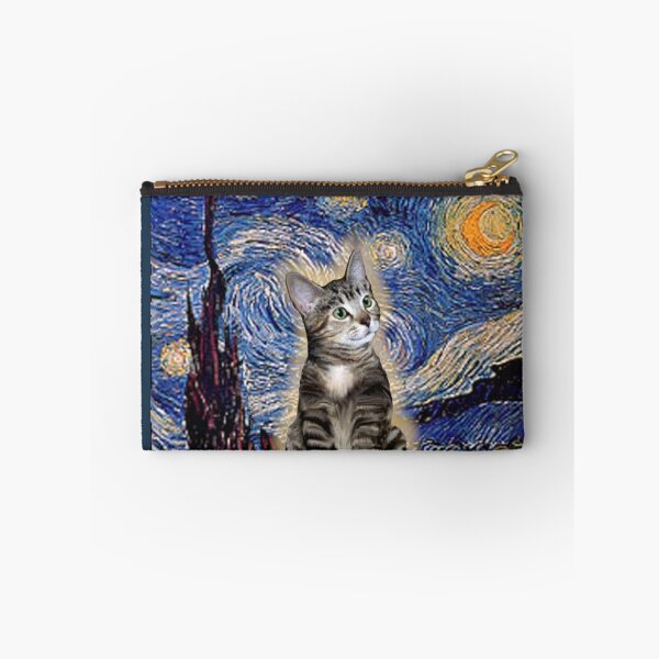 Item preview, Starry Night (Van Gogh)-with a Brown Tabby Cat designed and sold by JeanBFitzgerald.
