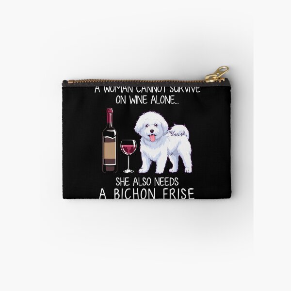 Item preview, Bichon Frise and wine Funny dog designed and sold by TeeDoozy.