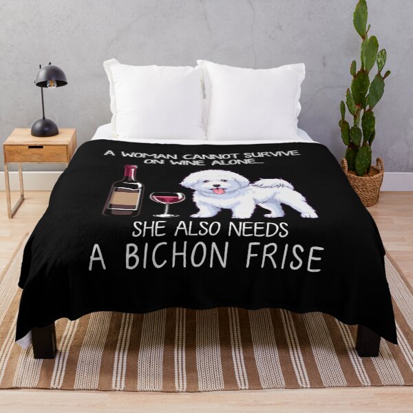 Item preview, Bichon Frise and wine Funny dog designed and sold by TeeDoozy.
