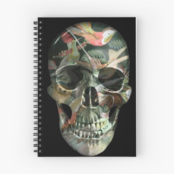 Item preview, Painted Skull - Humming Birds- Natural designed and sold by EvilLeftHand.
