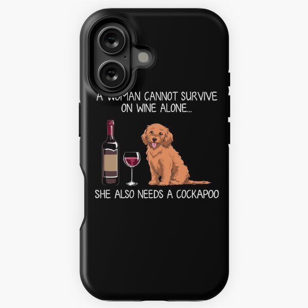 Artikel-Vorschau von Cockapoo und Wein Lustiger Hund, designt und verkauft von TeeDoozy.