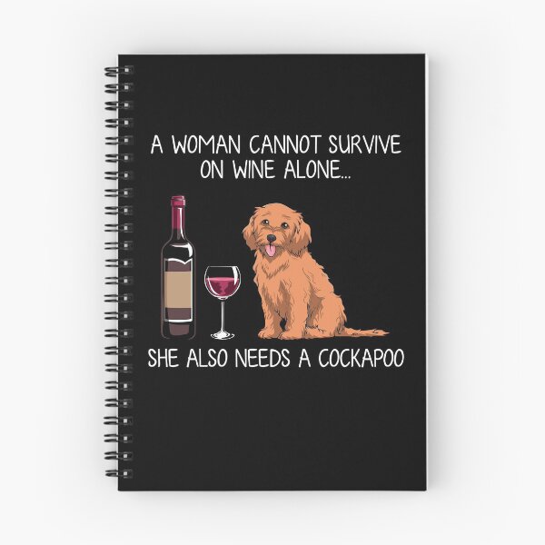 Item preview, Cockapoo and wine Funny dog designed and sold by TeeDoozy.