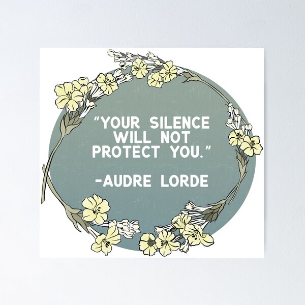 Item preview, Your Silence Will Not Protect You - Audre Lorde designed and sold by fabfeminist.