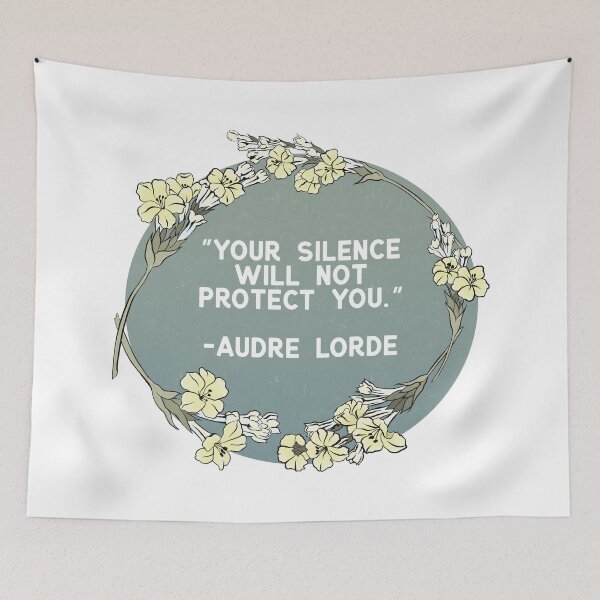 Item preview, Your Silence Will Not Protect You - Audre Lorde designed and sold by fabfeminist.