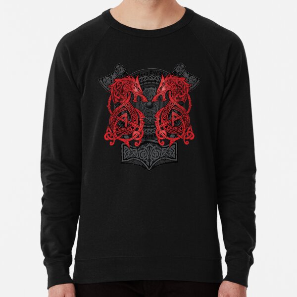 Fighting Fenrir Red Lightweight Sweatshirt