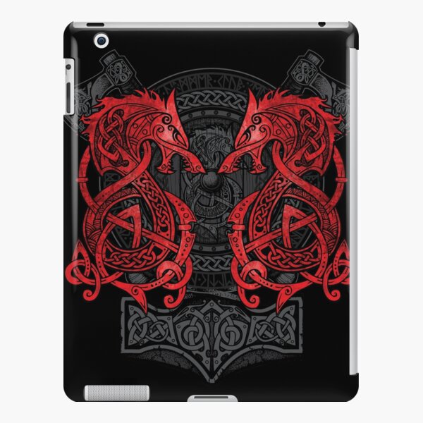Fighting Fenrir Red iPad Snap Case