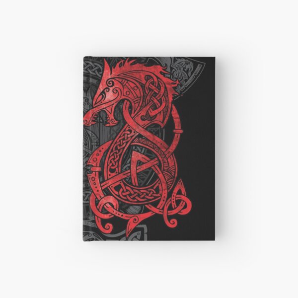 Vista previa del artículo con la obra «Luchando contra Fenrir Red», diseñado y vendido por celthammerclub.