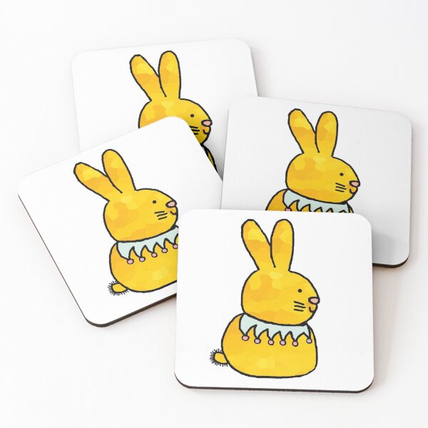 Item preview, Spring Yellow Rabbit on a transparent background designed and sold by ellenhenry.