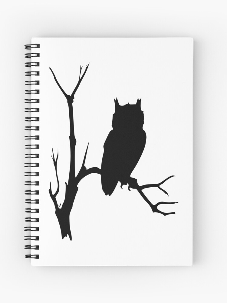 The Silhouette of an Owl is Drawn in the Form of Spiral and