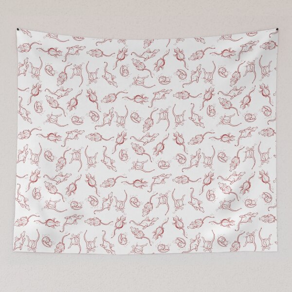 Item preview, Dragons at Play pattern - red designed and sold by Sally Barnett.
