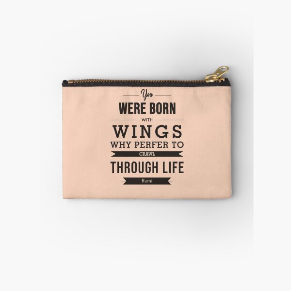 Item preview, You were born with wings - Rumi Quotes - Typography - Quote Print - Rumi Poster designed and sold by Studio Grafiikka.