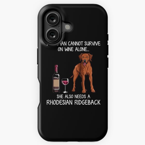 Artikel-Vorschau von Rhodesian Ridgeback und Wein Lustiger Hund, designt und verkauft von TeeDoozy.