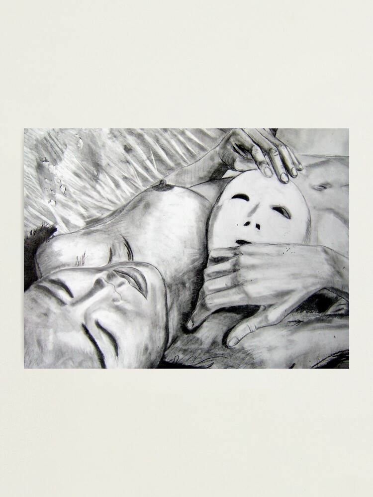 Alternate view of Mask - Drawn Photographic Print